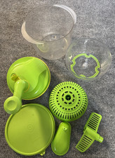 Tupperware Quick Chef Pro System Frusta Spinner Tritatutto Verde NO LAMA