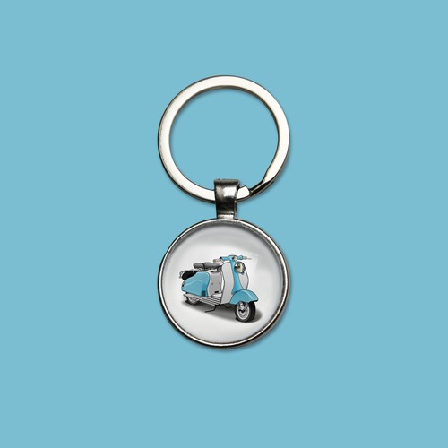 Porte clefs scooter - porte-clefs, lambretta