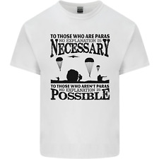 To Those Il Reggimento Paracadutisti 1 2 3 Para Uomo Cotone T-Shirt