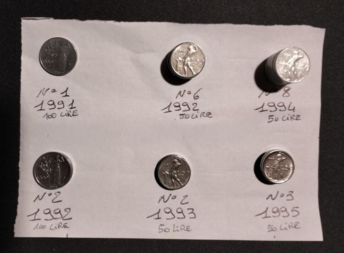 Lotto pezzi 100 lire e - lotto, da