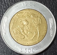 SAN MARINO MONETA BIMETALLICA