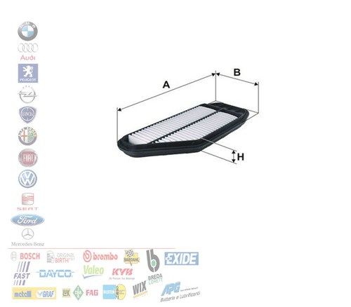 Filtro aria chevrolet spark - aria,