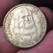 MEDAGLIA LEONARDO DA VINCI COMMEMORATIVA "ARTE,SCENZA,TECNICA"