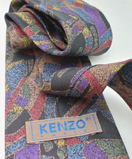 KENZO CRAVATTA VINTAGE ANNI '80/90 - SETA 100%