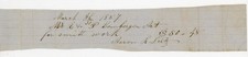 1857 Handwritten Receipt