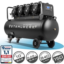 Compressore aria compressa brushless ACCIAIERIA ST 1510 Pro con 150L 10 Bar 4 x 1,89cv