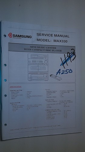 Samsung max330 manuale - , di