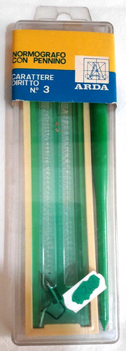 Arda normografo carattere - normografo,