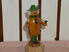Holzkunst Siegfried Werning Erzgebirge Räuchermännchen Jäger 15cm neuwertig