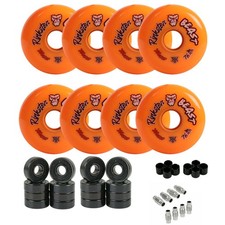 Ruote da hockey Rink Rat Roller Rinkster Beast XX Grip arancione con ceramica ibrida