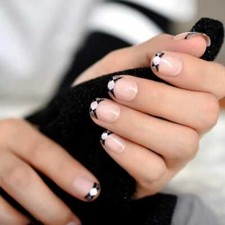 24 unghie manicure francesi