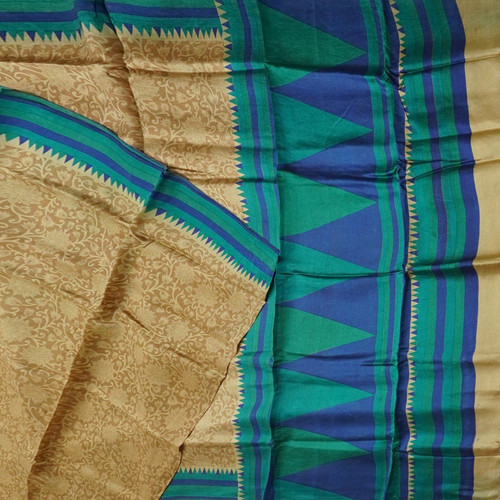 Sari vintage marrone 100 - vintage, 100%