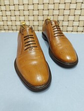 GUCCI OXFORD IN PELLE MARRONE COLONIALE UK 11.5