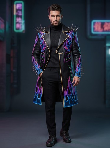 Trench coat uomo - uomo, fiamme