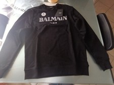 Felpa Balmain Nera. Taglia L
