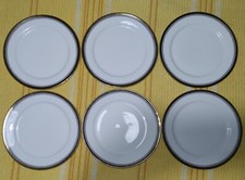 6 piatti BAVARIA porcellana finissima very fine porcelain bordo dorato vintage