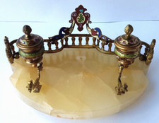 Calamaio Onice Bronzo Smaltato