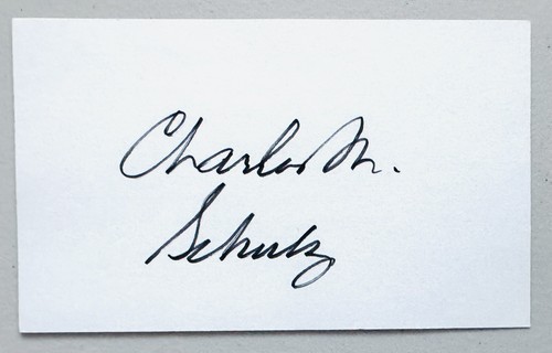 Carta firmata charles schulz - firmata,