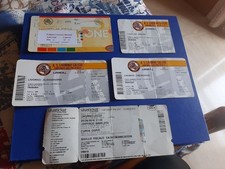 LOTTO DI 5 BIGLIETTI STADIO