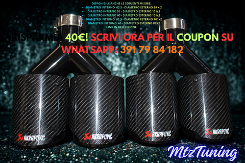 Terminale scarico akrapovic - terminale,