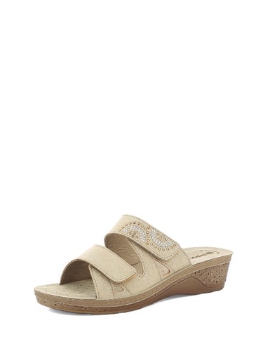 Ciabatte comfort donna beige
