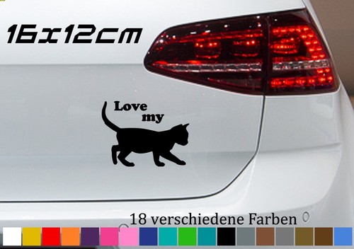 Adesivo gatti sticker 16x12 - , cm