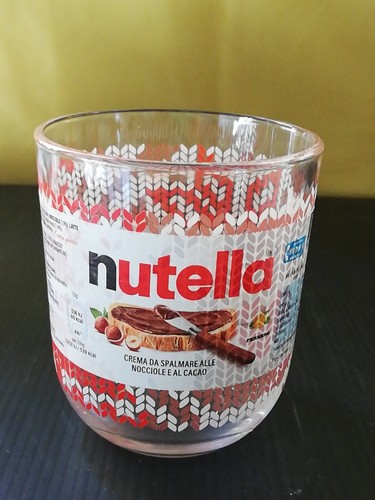 Bicchiere nutella natale - bicchiere,