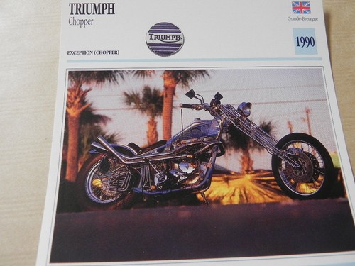 Triumph chopper 1990 fiche - chopper,