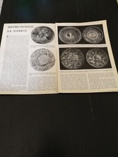 1937 MASTRO GIORGIO DA GUBBIO CERAMICA PRODUZIONE PIATTI DECORATIVI D' EPOCA