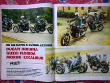 MOTOCICLISMO 1986 CONFRONTO 350 CUSTOM DUCATI - GUZZI - MORINI