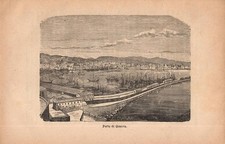 Stampa antica GENOVA veduta