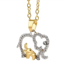 Collana mamma bambino elefante
