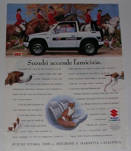 Advert pubblicità 1991 suzuki - advert,