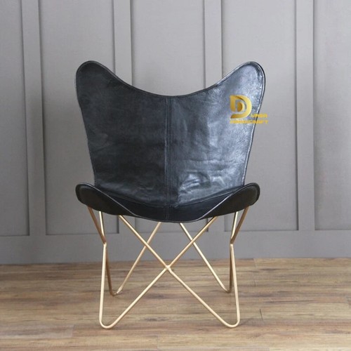 Sedia farfalla pelle - sedia, a