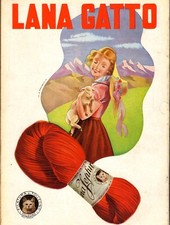 PUBBL. 1939 LANA GATTO FILATURA DI TOLLEGNO ZEPHIR PASTORELLA PECORA PICCINELLI