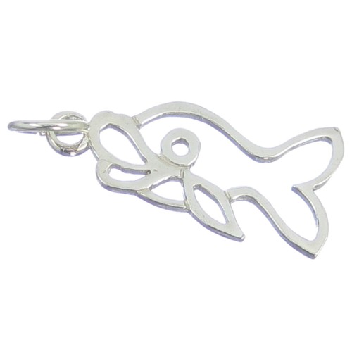 Ciondolo pesce argento - in,