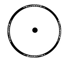 adesivi cerchio  bici - 16   Wilier  - H 1,5 raggio cerchio 61 cm