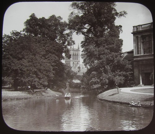 Glass magic lantern slide - glass,
