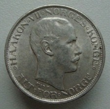 Moneta argento Norvegia 50 ore