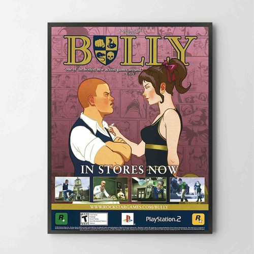 Poster bully playstation - poster, ps2