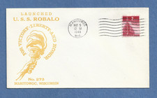 USA ROBALO LANCIATO 9 MAGGIO 1943 MANITOWOC WIS COPERTINA NAVALE