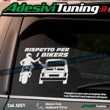 Adesivo Rispetto per i Bikers