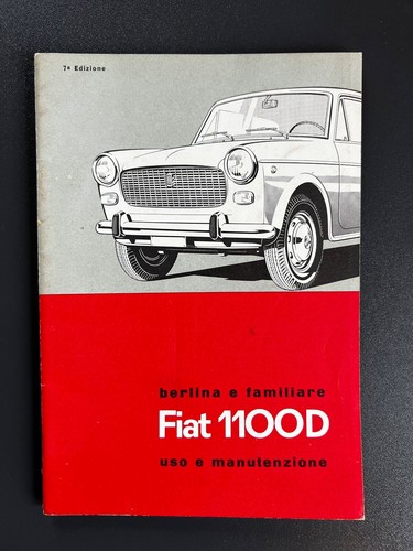 Fiat 1100 libretto uso e - fiat,