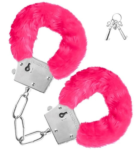 Manette peluche rosa sexy - rosa,