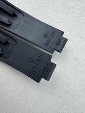 Rolex Daytona Oysterflex 20 mm Rare Black Rubber Original Strap Ref 350501 EF