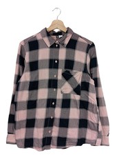 H&M Camicia da boscaiolo Donna Camicia elegante Taglia IT 40 nero-rosa