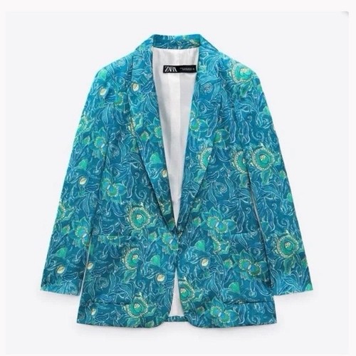 Blazer tuta raso retrò stampa