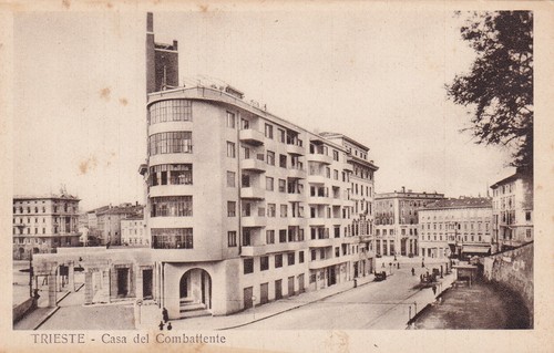 Cartolina trieste casa del - di,