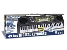 Tastiera Digitale 49 Tasti Bontempi Music Lite con Lettore MP3 e Dual Power