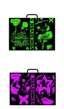 Valigetta polionda portadisegni SEVEN fluorescente dorsi rinforzati e cuciti  id